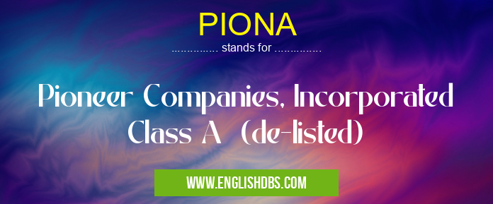 PIONA