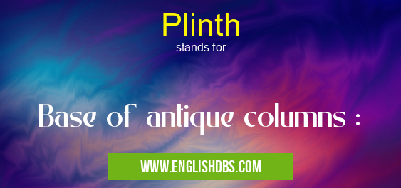 Plinth