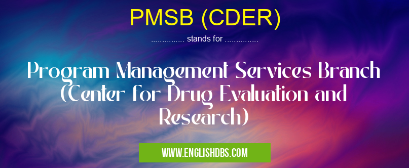 PMSB (CDER)