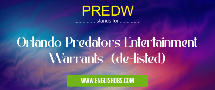 PREDW