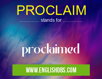 PROCLAIM