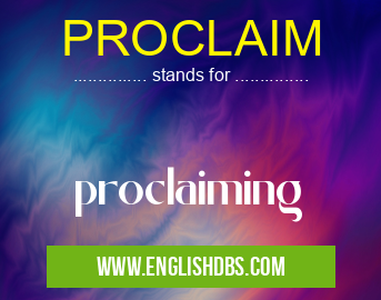 PROCLAIM