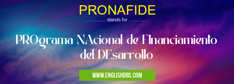 PRONAFIDE