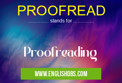 PROOFREAD