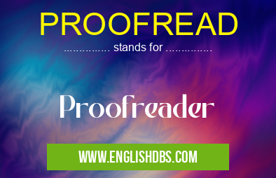 PROOFREAD