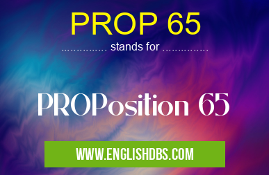 PROP 65