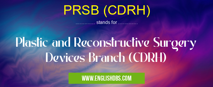 PRSB (CDRH)