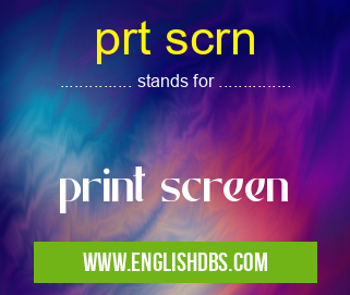 prt scrn