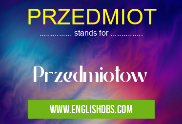 PRZEDMIOT