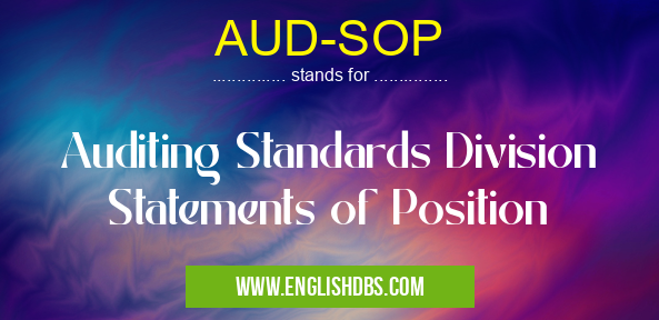 AUD-SOP