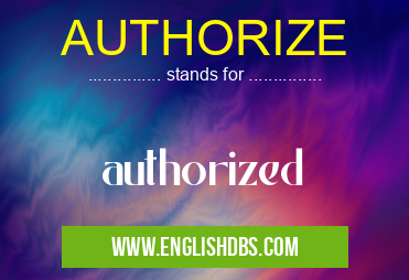 AUTHORIZE