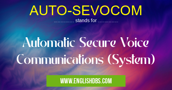 AUTO-SEVOCOM