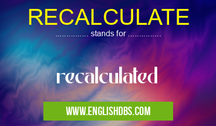 RECALCULATE