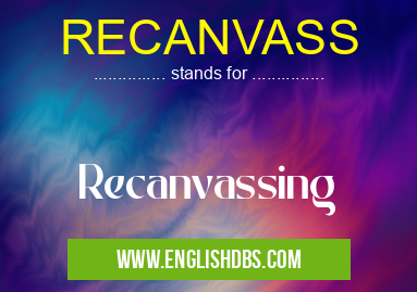 RECANVASS