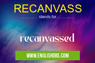 RECANVASS