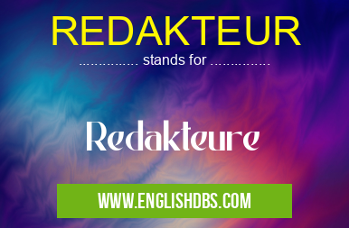 REDAKTEUR