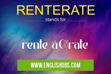 RENTERATE