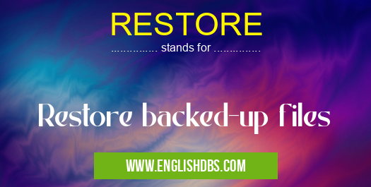 RESTORE