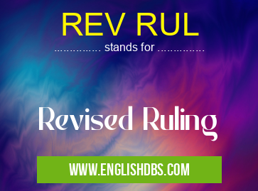 REV RUL