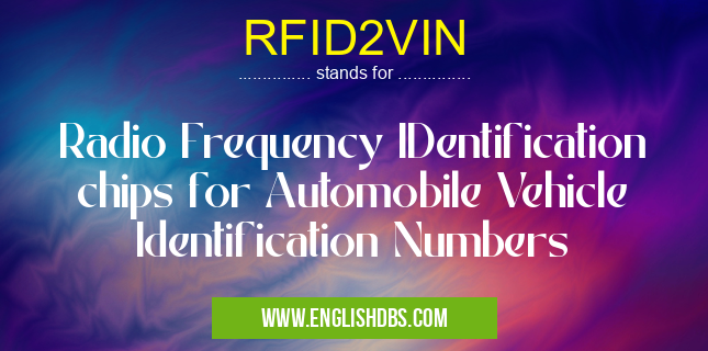 RFID2VIN