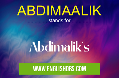 ABDIMAALIK