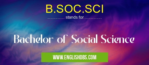 B.SOC.SCI