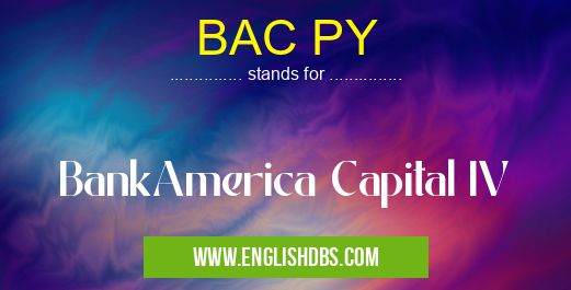 BAC PY