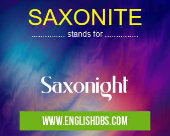 SAXONITE