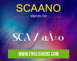 SCAANO