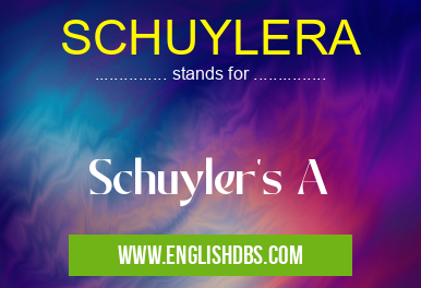 SCHUYLERA