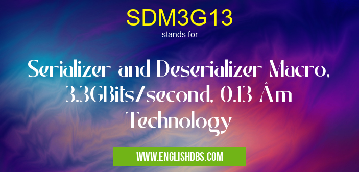 SDM3G13