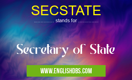 SECSTATE