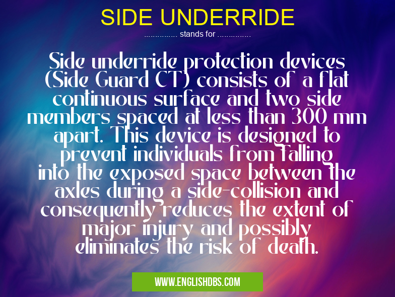 SIDE UNDERRIDE