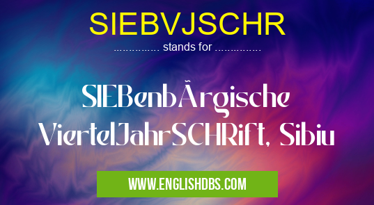 SIEBVJSCHR