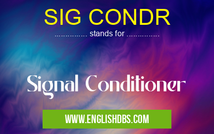 SIG CONDR