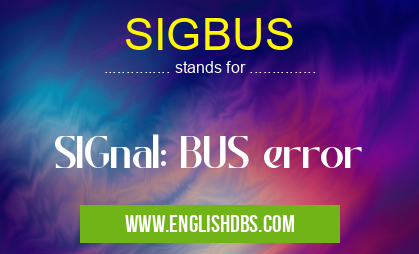 SIGBUS