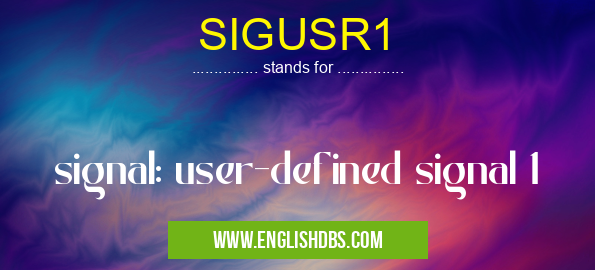 SIGUSR1