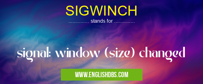 SIGWINCH