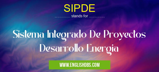 SIPDE