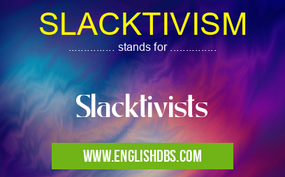 SLACKTIVISM