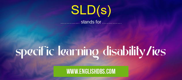 SLD(s)