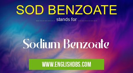 SOD BENZOATE