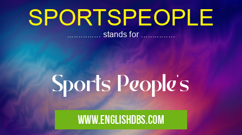 SPORTSPEOPLE