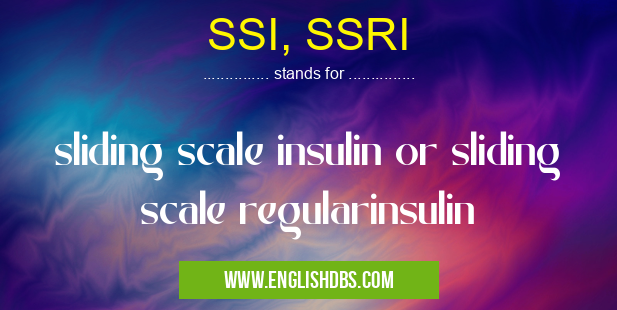 SSI, SSRI