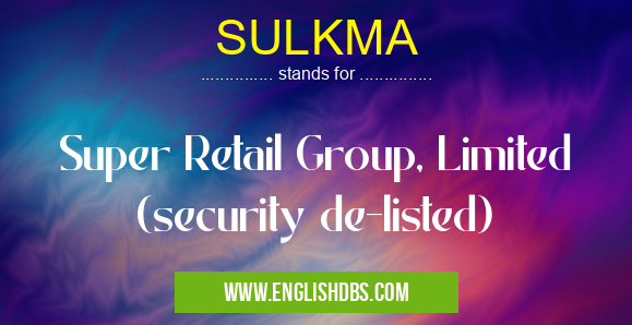 SULKMA