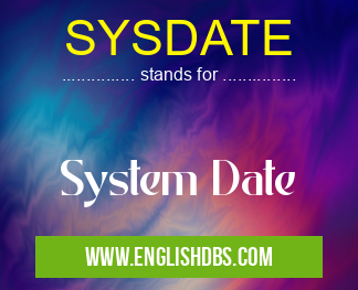 SYSDATE