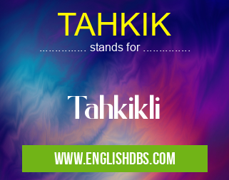 TAHKIK