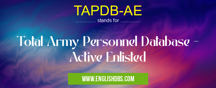 TAPDB-AE