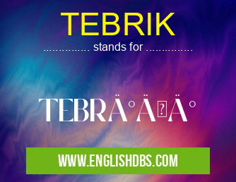 TEBRIK