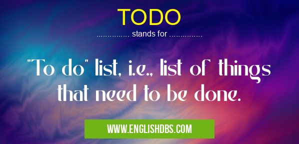 TODO